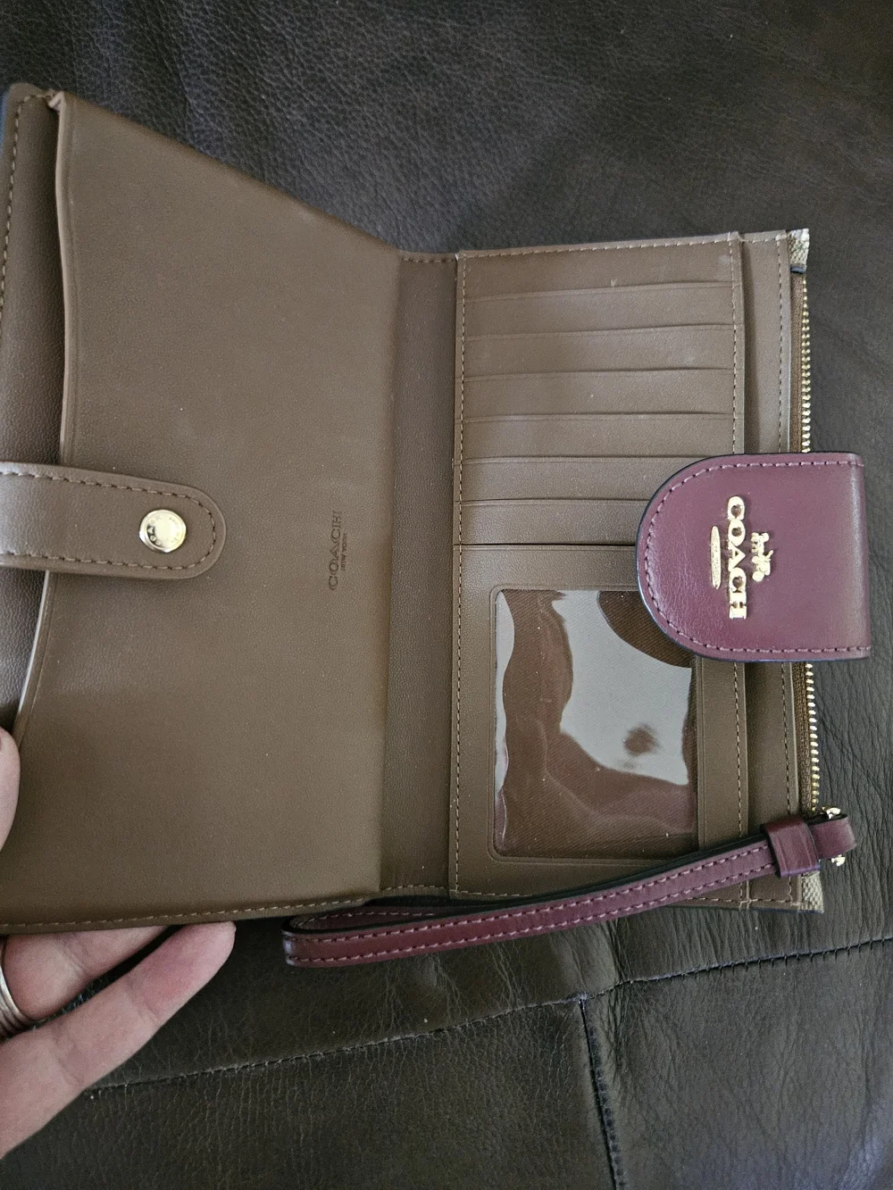 COACH Tech  Signature Canvas  Wallet  Wildflower Print